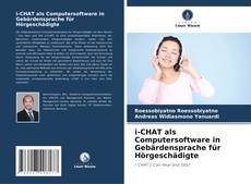 Bookcover of i-CHAT als Computersoftware in Gebärdensprache für Hörgeschädigte