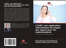 Capa do livro de i-CHAT, une application informatique de langue des signes pour les malentendants 