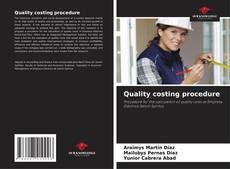 Обложка Quality costing procedure