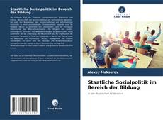 Buchcover von Staatliche Sozialpolitik im Bereich der Bildung