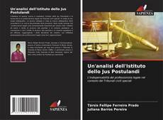 Buchcover von Un'analisi dell'Istituto dello Jus Postulandi