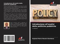 Couverture de Introduzione all'analisi delle politiche pubbliche
