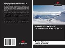 Buchcover von Analysis of climate variability in Alta Valsesia