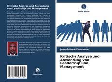Capa do livro de Kritische Analyse und Anwendung von Leadership und Management 