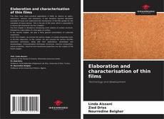Couverture de Elaboration and characterisation of thin films