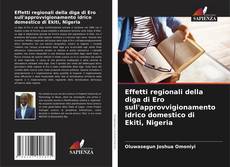 Effetti regionali della diga di Ero sull'approvvigionamento idrico domestico di Ekiti, Nigeria kitap kapağı