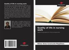 Buchcover von Quality of life in nursing work