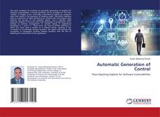 Automatic Generation of Control kitap kapağı