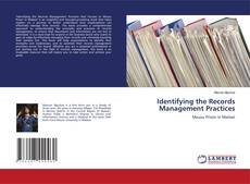 Buchcover von Identifying the Records Management Practices
