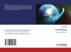 3 D Printing kitap kapağı
