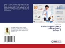 Capa do livro de Statistics application in various domainVolume-1 