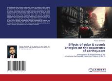 Capa do livro de Effects of solar & cosmic energies on the occurrence of earthquakes 