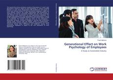 Buchcover von Generational Effect on Work Psychology of Employees