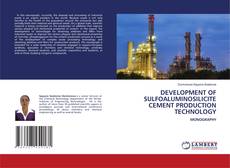 Capa do livro de DEVELOPMENT OF SULFOALUMINOSILICITE CEMENT PRODUCTION TECHNOLOGY 