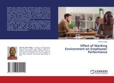 Обложка Effect of Working Environment on Employees' Performance