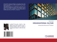 Capa do livro de ORGANISATIONAL CULTURE 