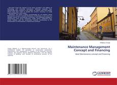 Buchcover von Maintenance Management Concept and Financing