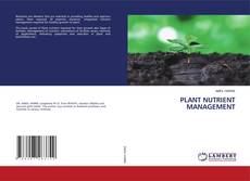 Buchcover von PLANT NUTRIENT MANAGEMENT