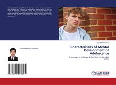 Couverture de Characteristics of Mental Development of Adolescence