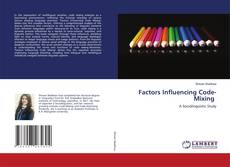 Copertina di Factors Influencing Code-Mixing
