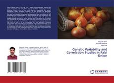 Genetic Variability and Correlation Studies in Rabi Onion的封面