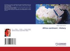 Buchcover von Africa continent : History
