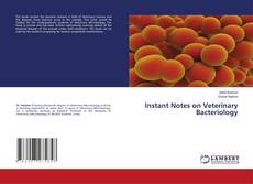 Capa do livro de Instant Notes on Veterinary Bacteriology 