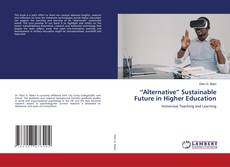 “Alternative” Sustainable Future in Higher Education kitap kapağı