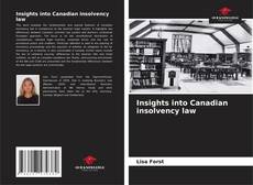 Insights into Canadian insolvency law的封面