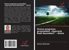 Copertina di Ocena programu przesiedleń „Operacja Rudi Nyumbani” – Kenia