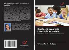 Ciągłość i progresja znaczenia w tekście kitap kapağı
