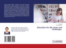 Portada del libro de Education for All: Issues and Challenges