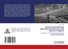 Buchcover von Formal and informal agricultural extension and advice in Algeria