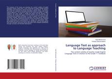 Couverture de Language Test as approach to Language Teaching