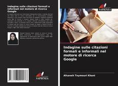 Buchcover von Indagine sulle citazioni formali e informali nel motore di ricerca Google