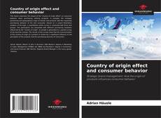 Capa do livro de Country of origin effect and consumer behavior 