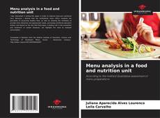 Copertina di Menu analysis in a food and nutrition unit