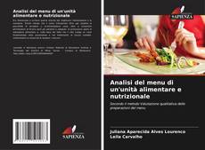 Capa do livro de Analisi del menu di un'unità alimentare e nutrizionale 