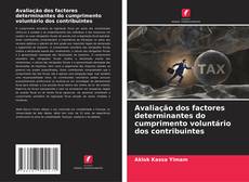 Capa do livro de Avaliação dos factores determinantes do cumprimento voluntário dos contribuintes 