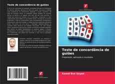 Portada del libro de Teste de concordância de guiões