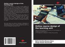 Capa do livro de Online course design of the learning unit 