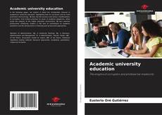Capa do livro de Academic university education 