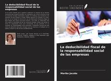Capa do livro de La deducibilidad fiscal de la responsabilidad social de las empresas 