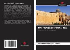 Capa do livro de International criminal law 
