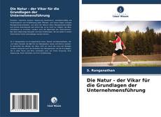 Capa do livro de Die Natur - der Vikar für die Grundlagen der Unternehmensführung 