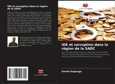 Copertina di IDE et corruption dans la région de la SADC
