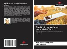 Capa do livro de Study of the varietal potential effect 