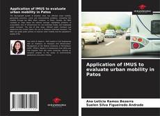 Capa do livro de Application of IMUS to evaluate urban mobility in Patos 
