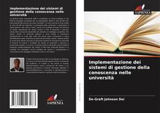 Buchcover von Implementazione dei sistemi di gestione della conoscenza nelle università