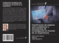 Clasificación de páginas web académicas y documentos de investigación en función de su importancia kitap kapağı